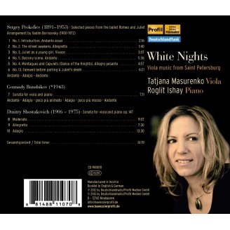 White Nights Viola Music from St Petersburg..