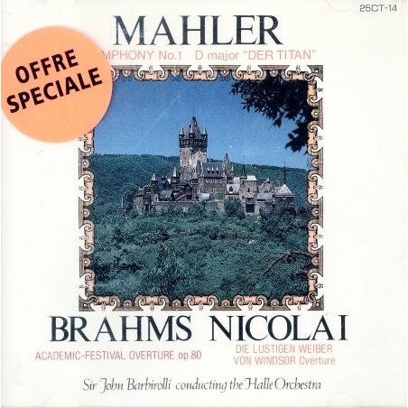 MAHLER - Barbirolli - Symphonie n°1 'Titan' (import Japon) import Japon