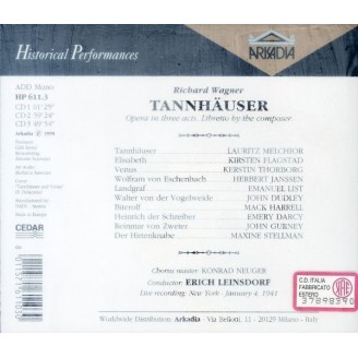WAGNER - Leinsdorf - Tannhäuser WWV.70 (live MET 4 - 1 - 41) live MET 4 - 1 - 41..