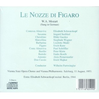 MOZART - Furtwängler - Le nozze di Figaro (Les noces de Figaro), opéra b live Salzburg 11 - 8 - 1953..