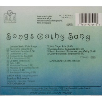 Songs Cathy Sung