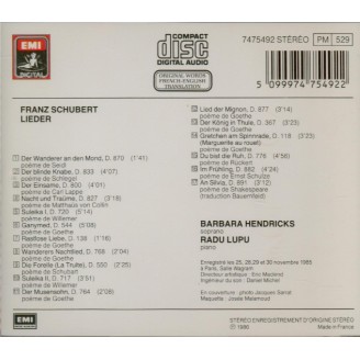 SCHUBERT - Hendricks - Der Wanderer an den Mond (Seidl), lied pour voix