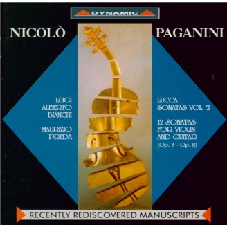 PAGANINI - Bianchi - Douze sonates di Lucca pour violon et guitare op.8