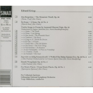 Songs with orchestra