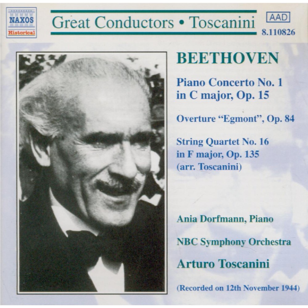 BEETHOVEN - Toscanini - Concerto pour piano n°1 en ut majeur op.15