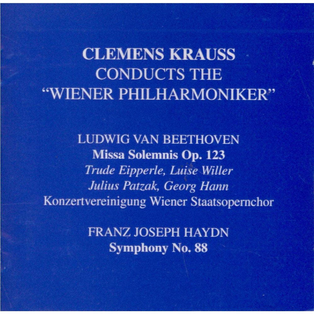 BEETHOVEN - Krauss - Missa solemnis op.123