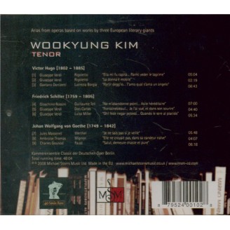 Arias from operas based on works by three European literary giants