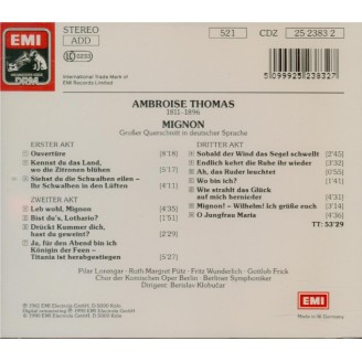 THOMAS - Klobucar - Mignon : extraits (En allemand) En allemand