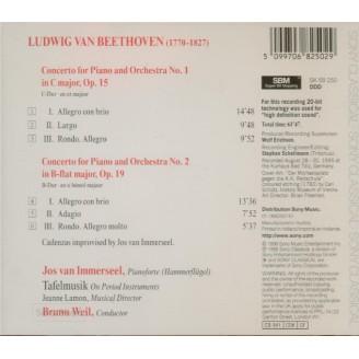 BEETHOVEN - Immerseel - Concerto pour piano n°1 en ut majeur op.15