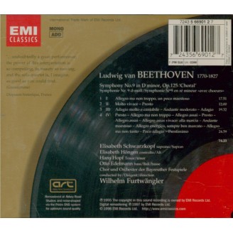 BEETHOVEN - Furtwängler - Symphonie n°9 op.125 'Ode à la joie'