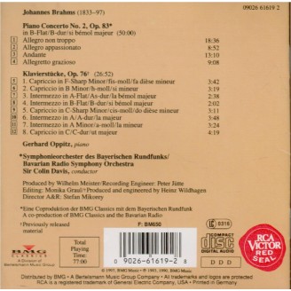 BRAHMS - Oppitz - Concerto pour piano et orchestre n°2 en si bémol majeu