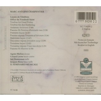 CHARPENTIER - Lesne - Leçons de Ténèbres du Vendredi Saint H.137