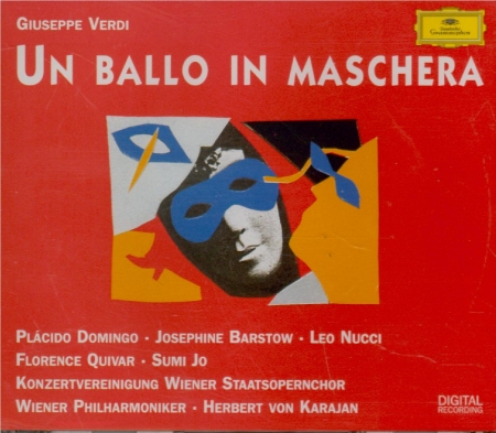VERDI - Karajan - Un ballo in maschera (Un bal masqué), opéra en trois a