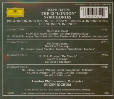 HAYDN - Jochum - Douze symphonies londoniennes Hob.I:93-104