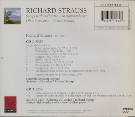 STRAUSS - Stamp - Metamorphosen, étude pour vingt-trois cordes solo AV14