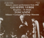 VERDI - Toscanini - Messa da requiem, pour quatre voix solo, chur, et o