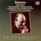 BRAHMS - Solomon - Concerto pour piano et orchestre n°2 en si bémol maje