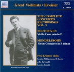 BEETHOVEN - Kreisler - Concerto pour violon en ré majeur op.61 (Vol.5) Vol.5