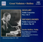MOZART - Heifetz - Concerto pour violon et orchestre n°4 en ré majeur K