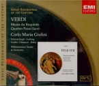 VERDI - Giulini - Messa da requiem, pour quatre voix solo, chur, et orc