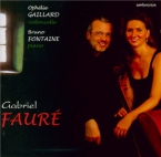 FAURE - Gaillard - Sonate pour violoncelle et piano n°1 en ré mineur op