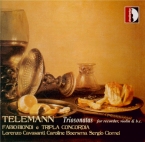 TELEMANN - Biondi - Sonate pour flûte à bec, violon et basse continue, e
