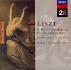 LISZT - Solti - Faust symphonie, pour orchestre, ténor et chur ad lib