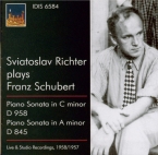 SCHUBERT - Richter - Sonate pour piano en do mineur D.958 live Budapest 8 - 2 - 1958 & studio Moscow 2 - 3 - 1957