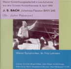 BACH - Lehmann - Passion selon St Jean (Johannes-Passion), pour solistes Live Wien 6 - 4 - 1955
