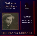 CHOPIN - Backhaus - Études (12) pour piano op.10