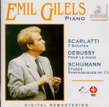 SCARLATTI - Gilels - Sonate pour clavier en ré mineur K.141 L.422