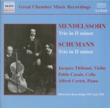 MENDELSSOHN-BARTHOLDY - Thibaud - Trio avec piano n°1 en ré mineur op.49