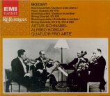 MOZART - Quatuor Pro Art - Quatuor pour piano et cordes en sol mineur K