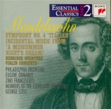 MENDELSSOHN-BARTHOLDY - Ormandy - Symphonie n°4 en la majeur op.90 'Ital