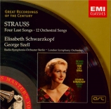 STRAUSS - Schwarzkopf - Vier letzte Lieder (Quatre derniers lieder), pou