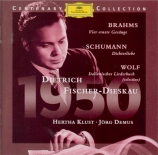 Lieder de Brahms, Wolf et Schumann