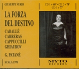 VERDI - Patané - La forza del destino, opéra en quatre actes (version 18 Live Scala di Milano, 10 - 6 - 1978