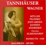 WAGNER - Elmendorff - Tannhäuser WWV.70 (Bayreuth 1930) Bayreuth 1930