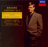 BRAHMS - Blomstedt - Symphonie n°4 pour orchestre en mi mineur op.98