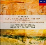 STRAUSS - Blomstedt - Also sprach Zarathustra, poème symphonique pour gr
