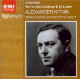 BRAHMS - Kipnis - Ernste Gesänge, quatre chants sérieux pour basse solo