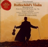 CHOSTAKOVITCH - Rozhdestvensky - De la poésie juive op.79