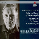 CHOSTAKOVITCH - Fischer-Dieskau - Suite pour basse et piano sur des poèm