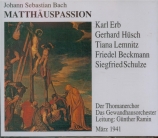 BACH - Ramin - Passion selon St Matthieu (Matthäus-Passion), pour solist