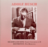 BRAHMS - Busch - Concerto pour violon et orchestre en ré majeur op.77