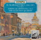 KABALEVSKI - Glazounov Quart - Quatuor à cordes n°1 op.8
