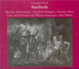 VERDI - Böhm - Macbeth, opéra en quatre actes (version italienne) en allemand