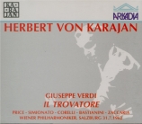 VERDI - Karajan - Il trovatore, opéra en quatre actes (version originale live Salzburg 31 - 7 - 62