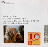 GEMINIANI - Pleeth - Six sonates pour violoncelle op.5