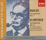 MAHLER - Klemperer - Symphonie n°7 'Chant de la nuit'